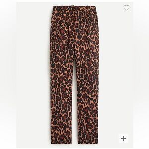 J.Crew High-rise wide-leg trouser in leopard